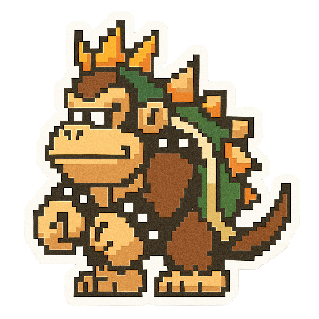 Pegatinas 8bits de personajes de videojuegos disfrazados - Theges3D