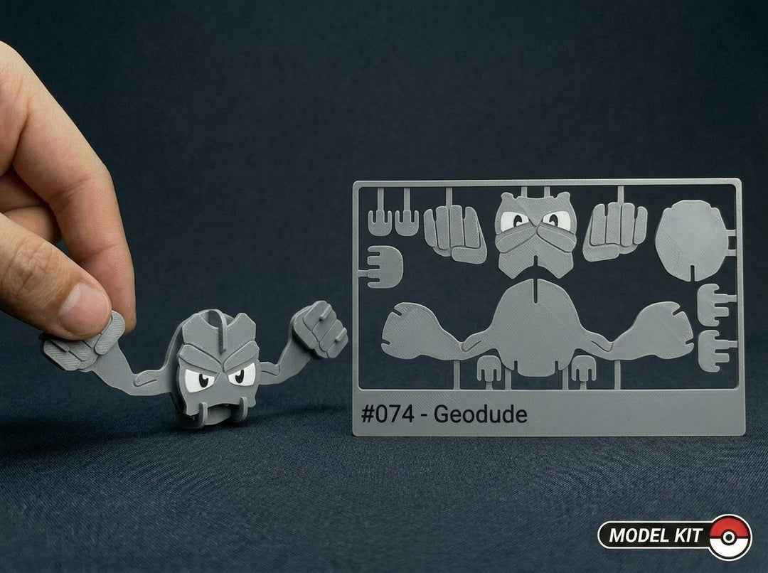 Geodude #074 · Pokémon Model Kit 3D