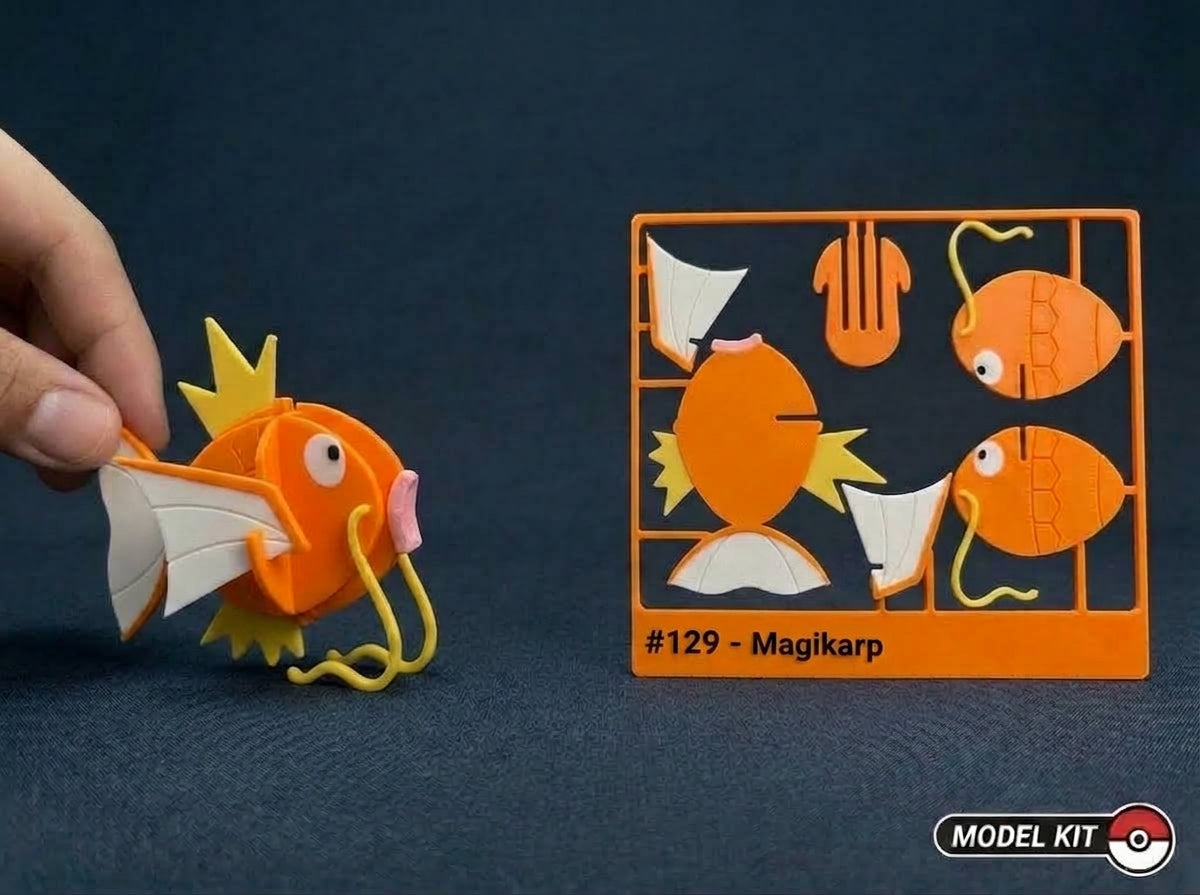 Magikarp #129 · Pokémon Model Kit 3D