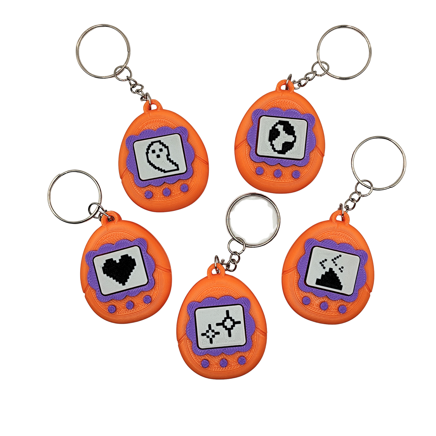 Llavero clicker de Tamagotchis - Theges3D