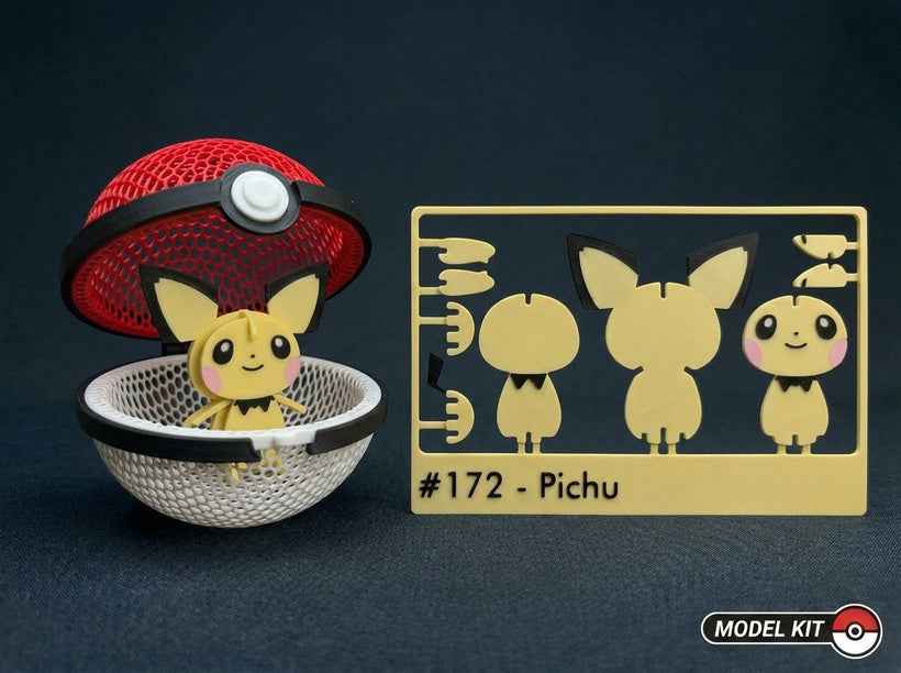 Pichu #172 · Pokémon Model Kit 3D