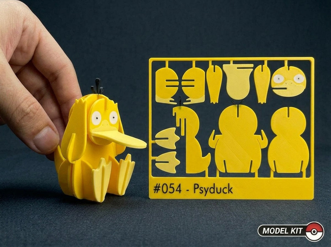 Psyduck #054 · Pokémon Model Kit 3D