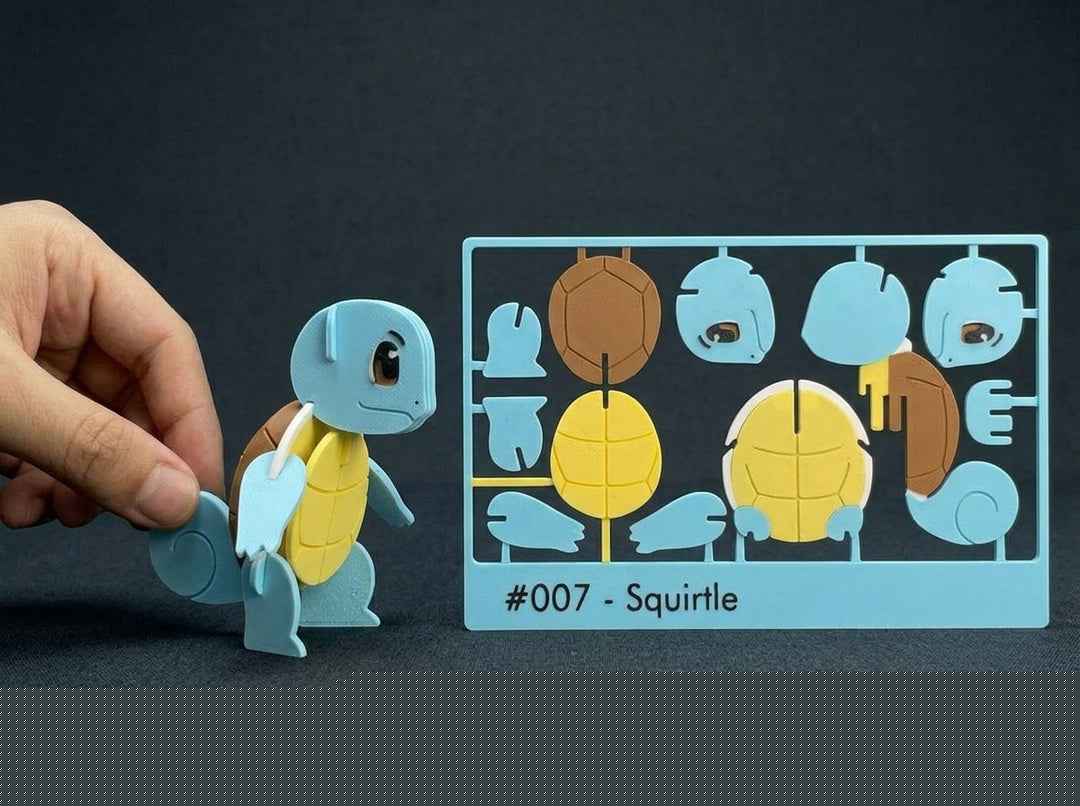 Squirtle #007 · Pokémon Model Kit 3D