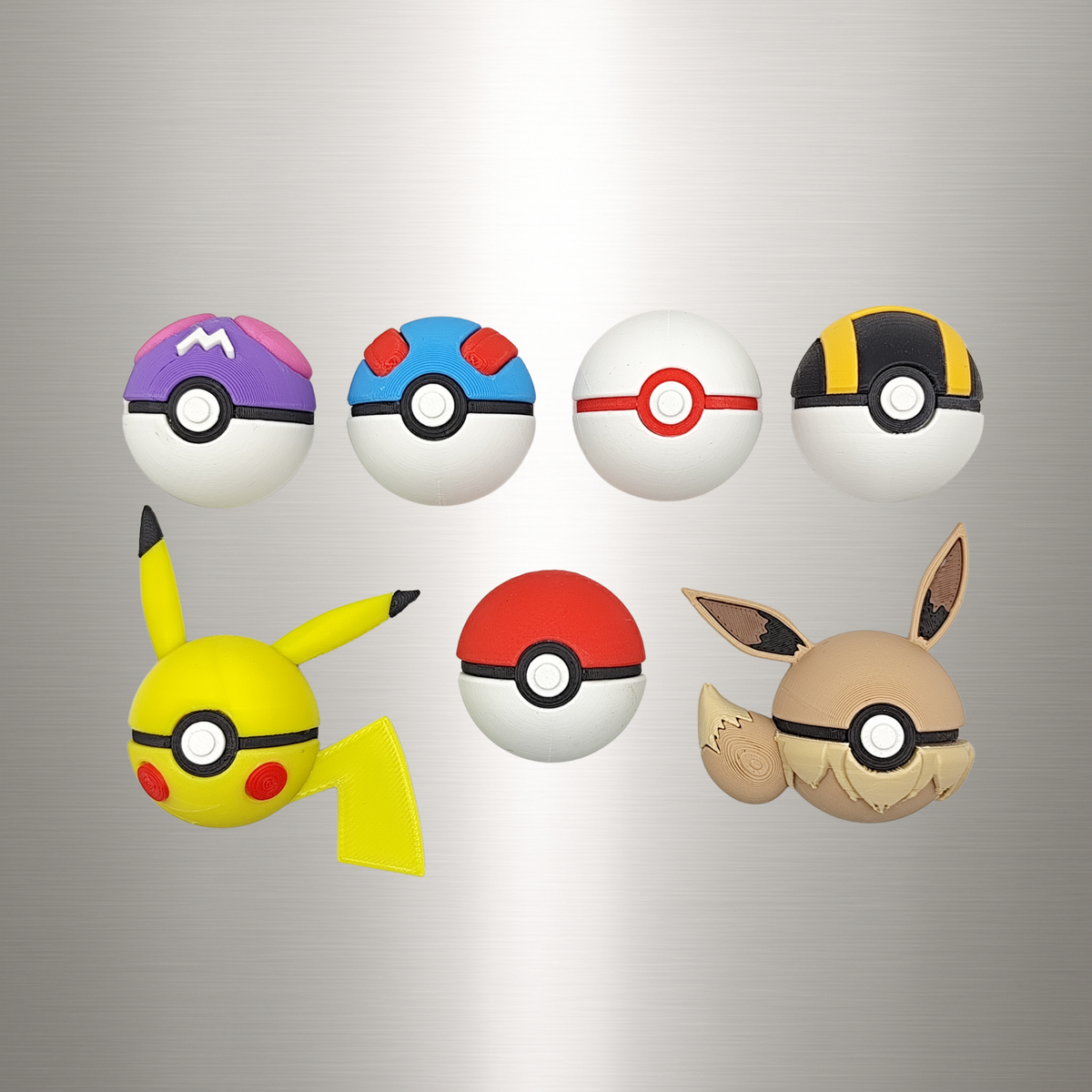 Pack de imanes de Pokeballs - Theges3D
