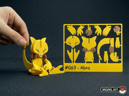 Abra #063 · Pokémon Model Kit 3D