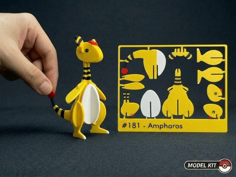 Ampharos #181 · Pokémon Model Kit 3D