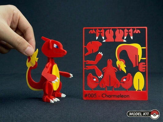 Charmeleon #005 · Pokémon Model Kit 3D