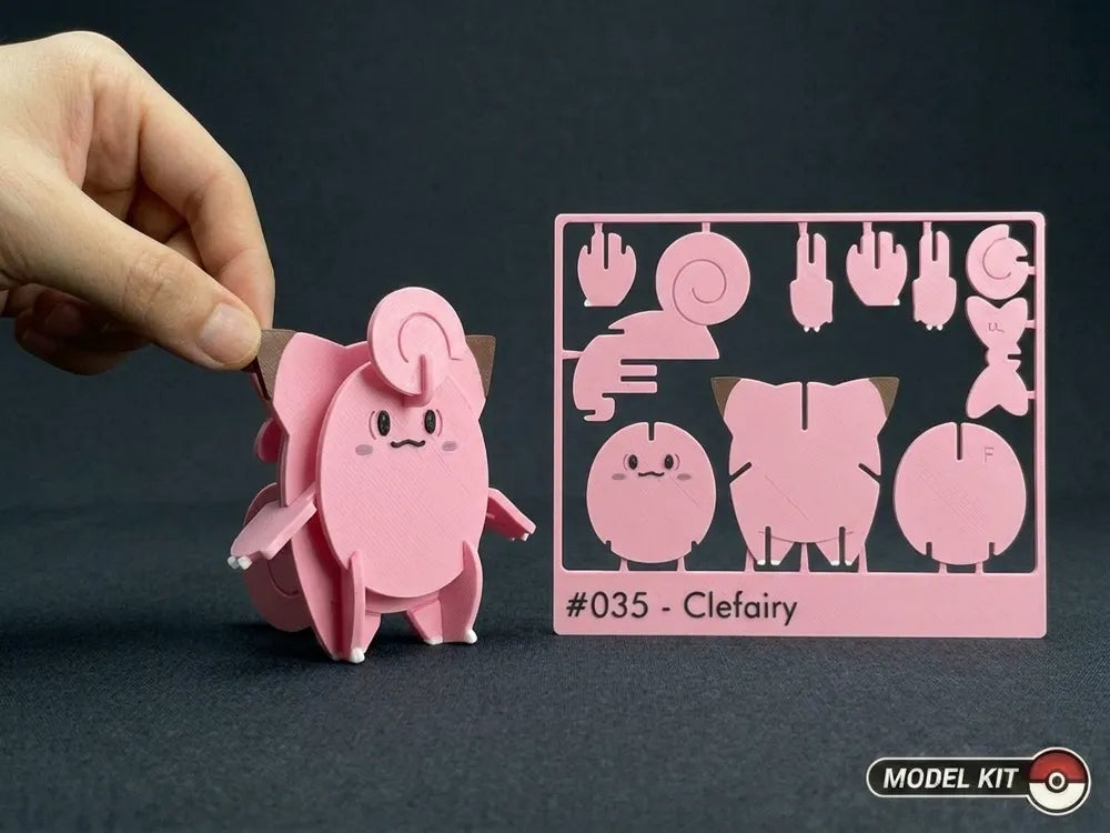 Clefairy #035 · Pokémon Model Kit 3D