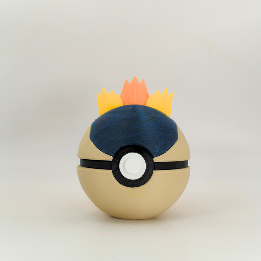 Pokéball de Cyndaquil | Figura Pokémon coleccionable #0155