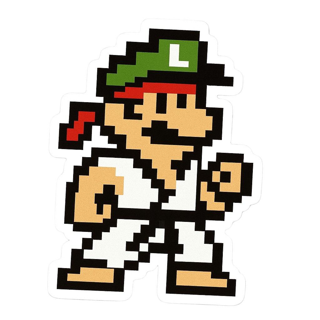 Pegatinas 8bits de personajes de videojuegos disfrazados