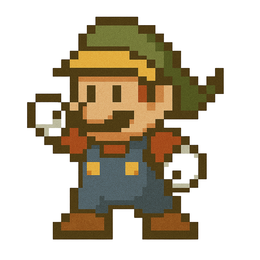Pegatinas 8bits de personajes de videojuegos disfrazados