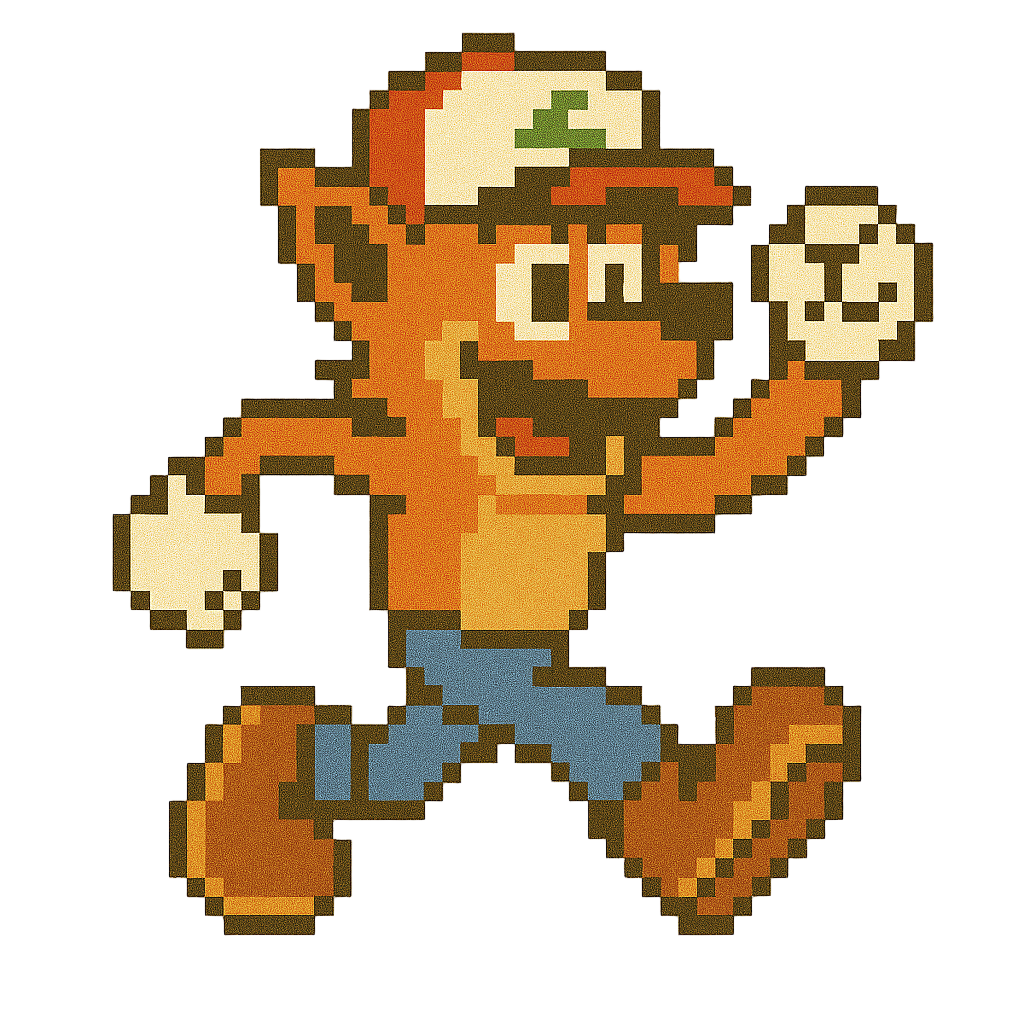 Pegatinas 8bits de personajes de videojuegos disfrazados