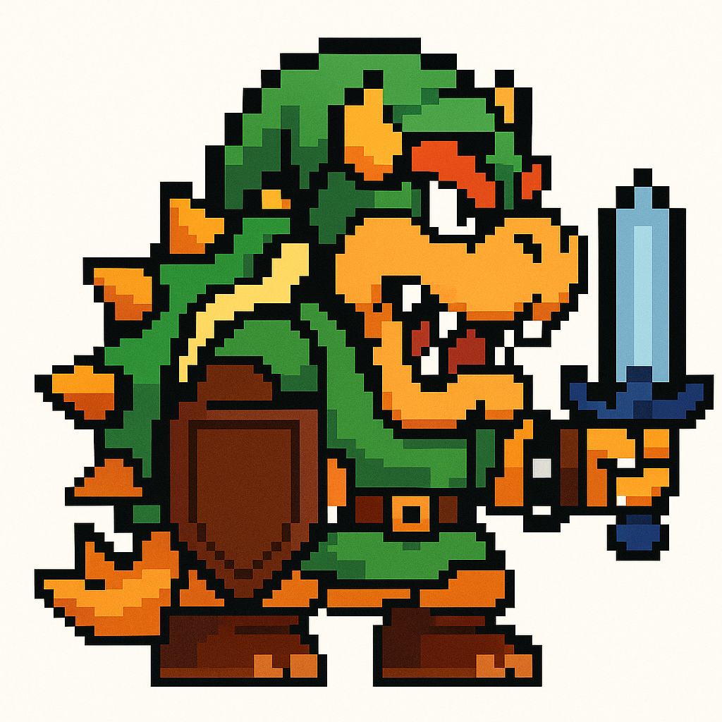 Pegatinas 8bits de personajes de videojuegos disfrazados