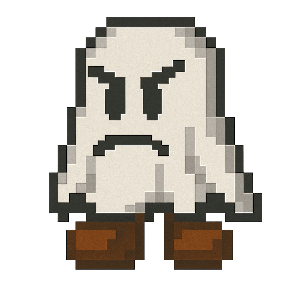 Pegatinas 8bits de personajes de videojuegos con disfraz de Halloween