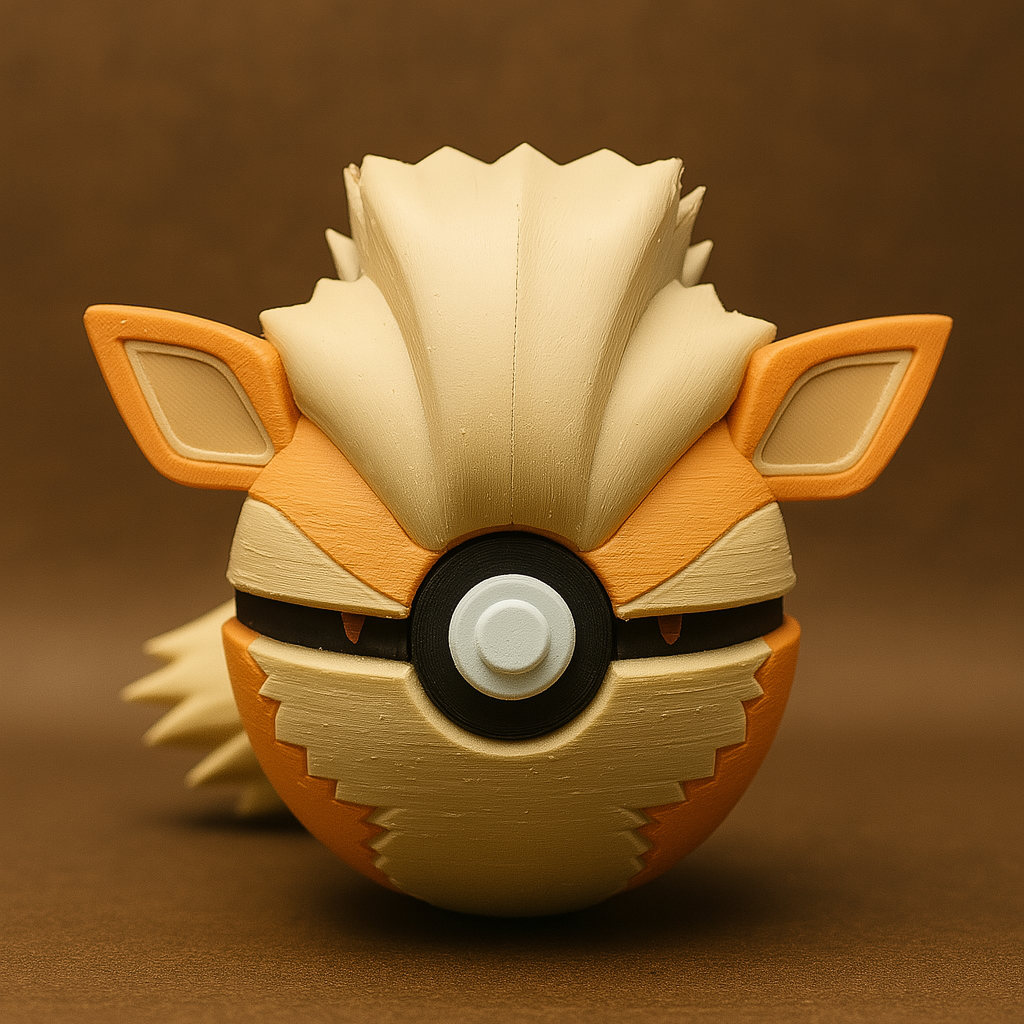 Pokéball de Arcanine 🔥 | Fan Art 3D majestuosa by N3D