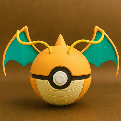 Pokéball de Dragonite 🐲 | Fan Art 3D poderosa y noble by N3D