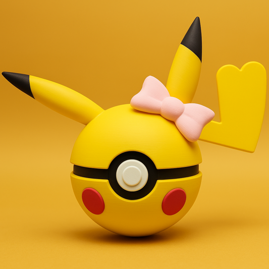 Pokéball de Pikachu ♀️ ⚡ | Fan Art 3D femenina y eléctrica by N3D
