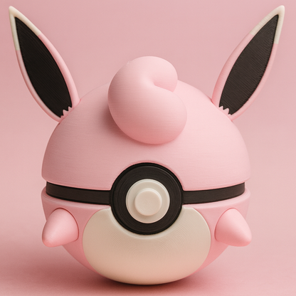 Pokéball de Wigglytuff 💗 | Fan Art 3D dulce y elegante by N3D