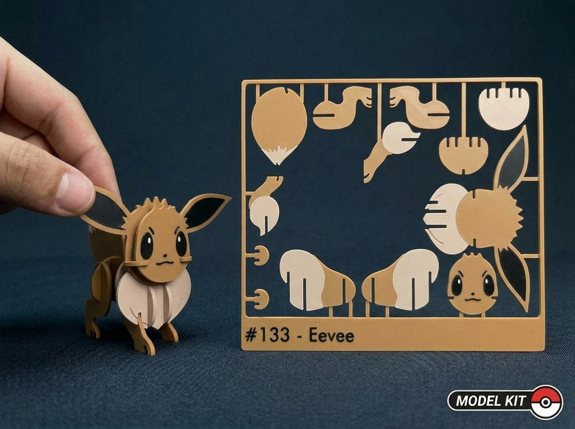 Eevee #133 · Pokémon Model Kit 3D