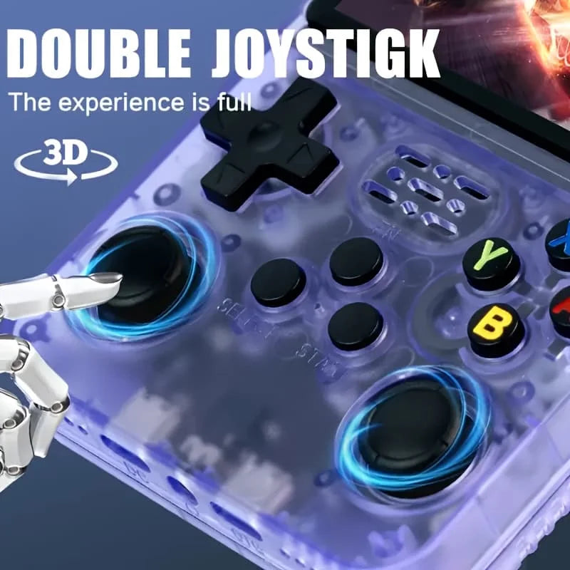 R36S Handheld Game Console 3000 Mah Long Battery Life, Arkos System USB Charging, 3.5-inch Display, Large Storage Capacity-2