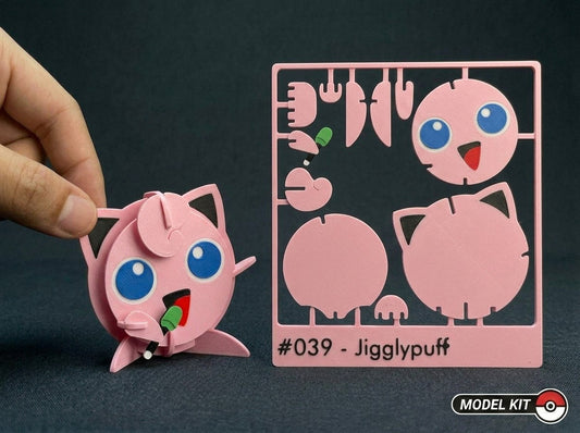Jigglypuff #039 · Pokémon Model Kit 3D