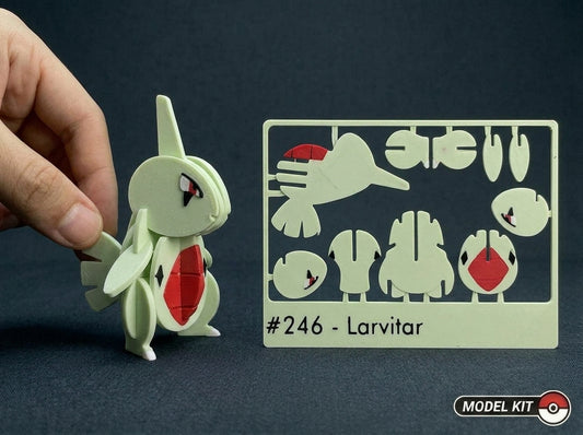 Larvitar #246 · Pokémon Model Kit 3D