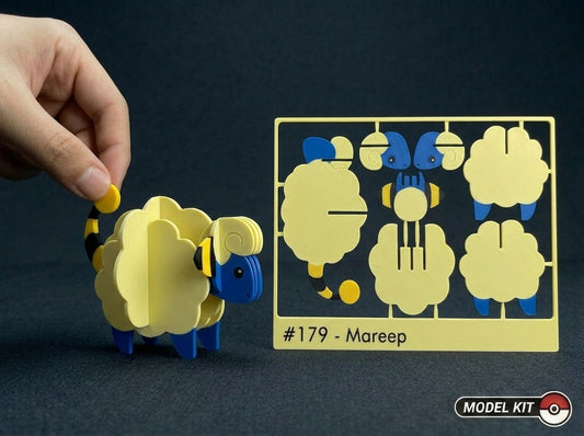 Mareep #179 · Pokémon Model Kit 3D