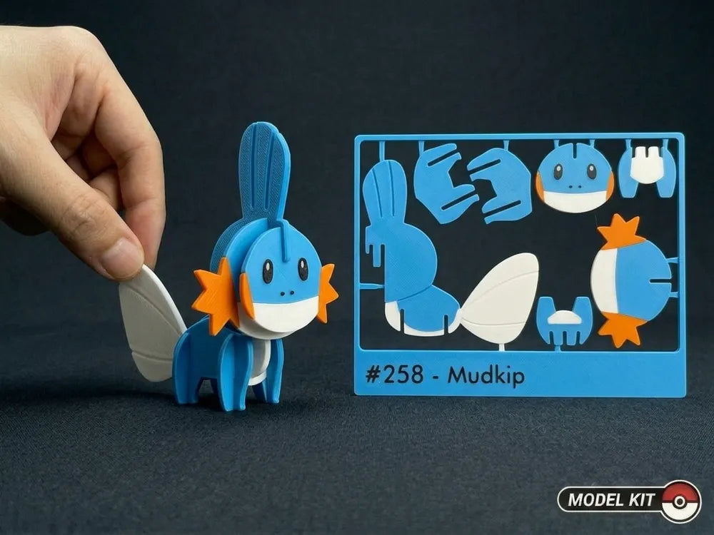 Mudkip #258 · Pokémon Model Kit 3D