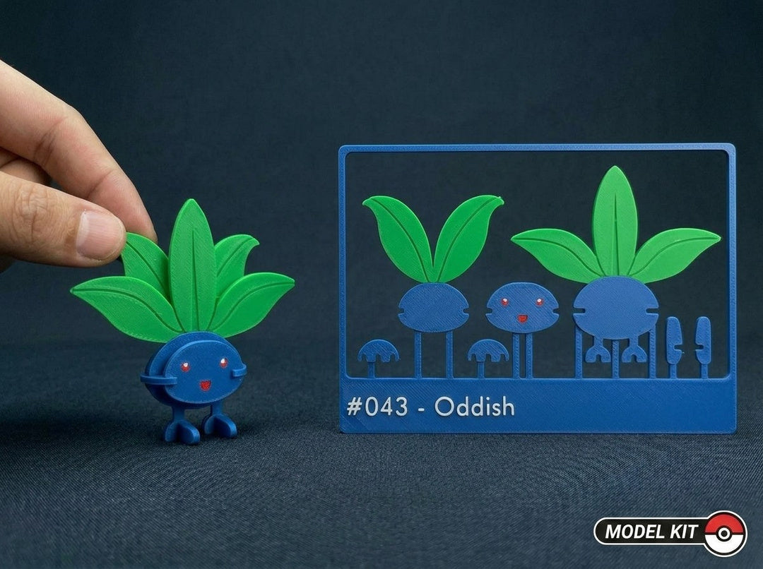 Oddish #043 · Pokémon Model Kit 3D