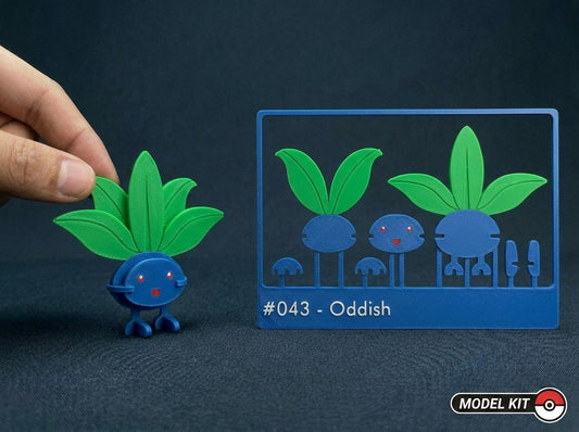 Oddish #043 · Pokémon Model Kit 3D