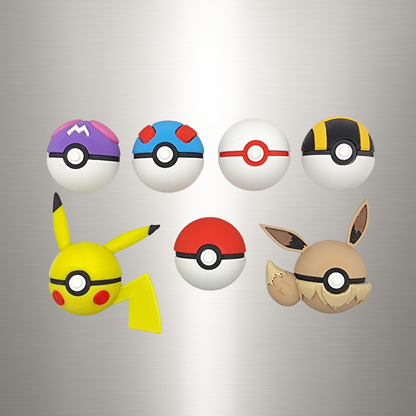 Pack de imanes de Pokeballs