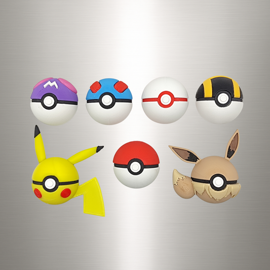 Pack de imanes de Pokeballs