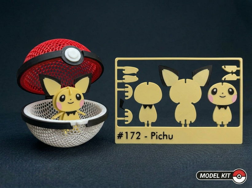 Pichu #172 · Pokémon Model Kit 3D