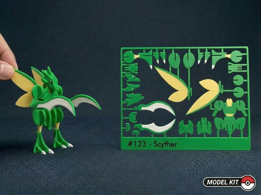 Scyther #123 · Pokémon Model Kit 3D