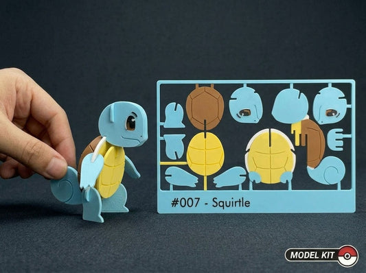 Squirtle #007 · Pokémon Model Kit 3D