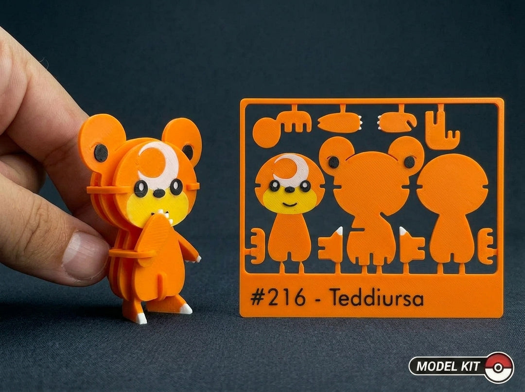 Teddiursa #216 · Pokémon Model Kit 3D