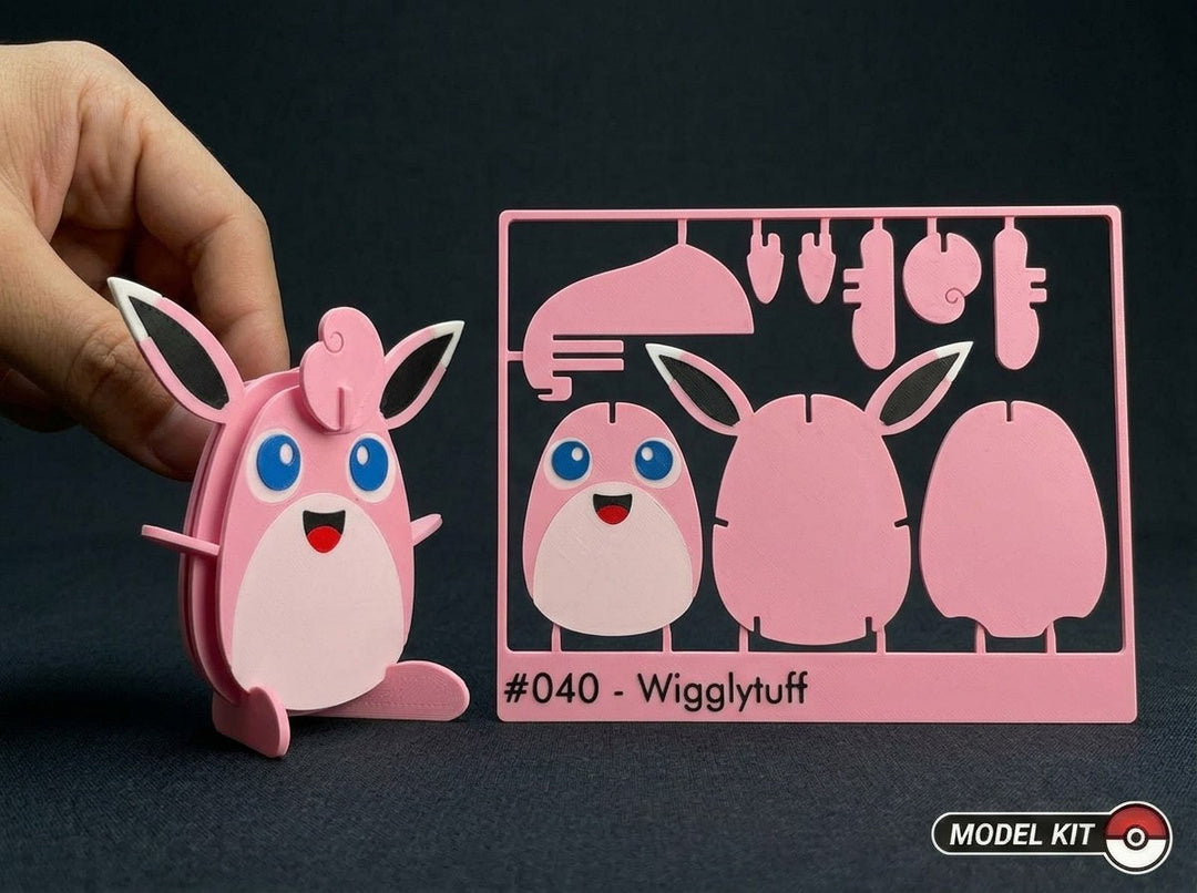 Wigglytuff #040 · Pokémon Model Kit 3D