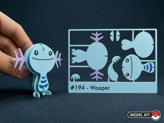Wooper #194 · Pokémon Model Kit 3D