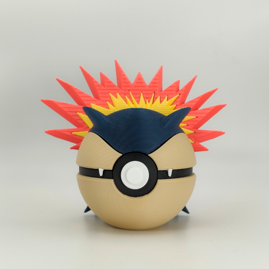 Pokéball de Typhlosion impresa en 3D por Theges3D